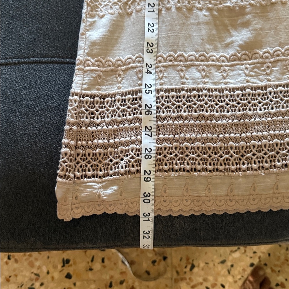 Studio M 100% Cotton Embroidered Beige Tunic NWT size XL - Picture 10 of 10